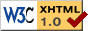 ikona zgodności z XHTML 1.0